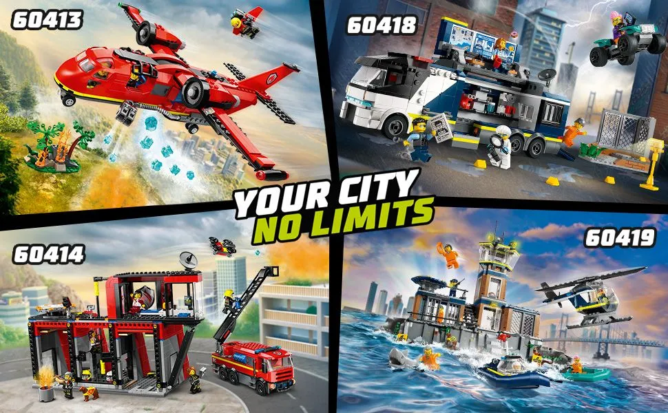 Lego City Fire Station with Fire Truck 60414