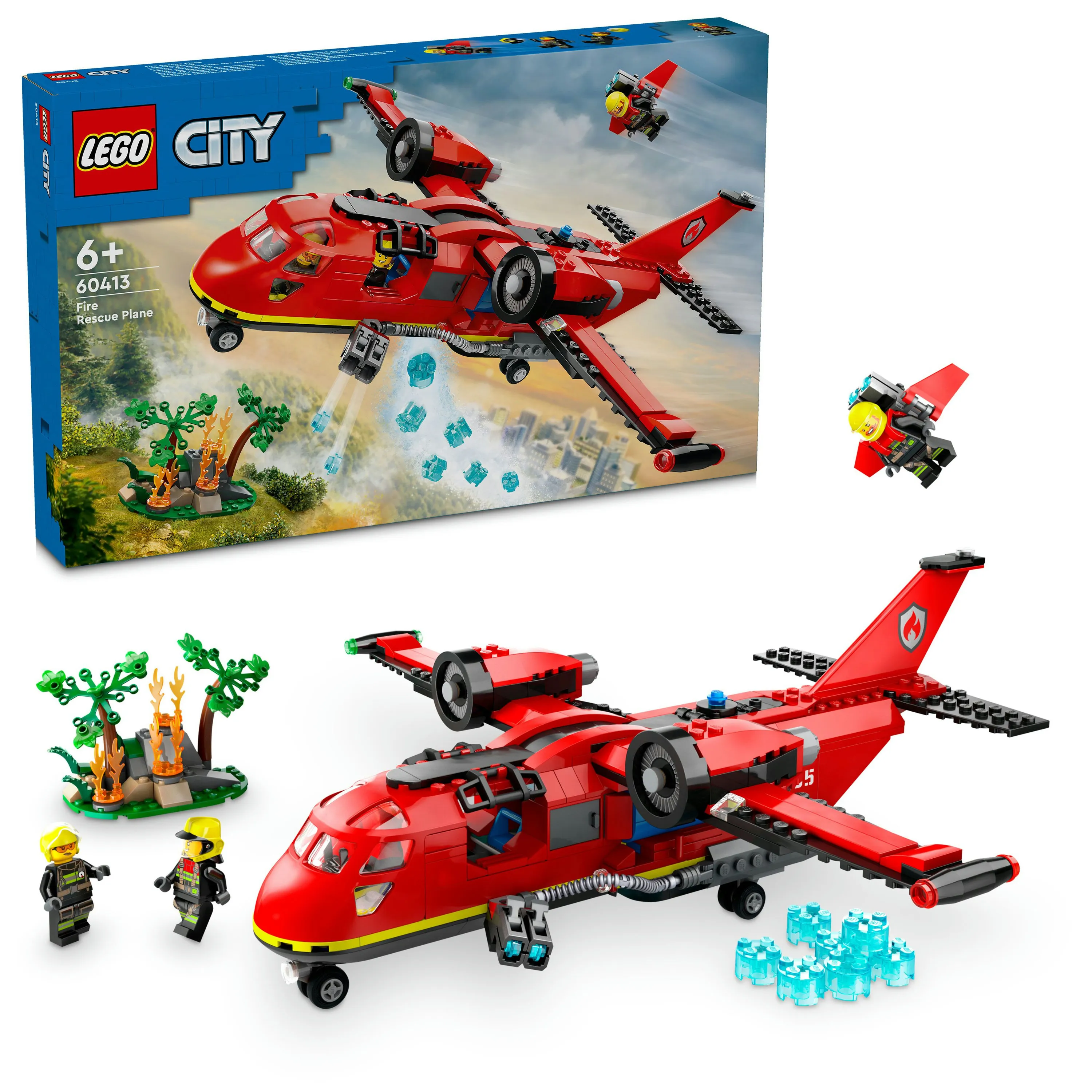Lego City Fire Rescue Plane 60413