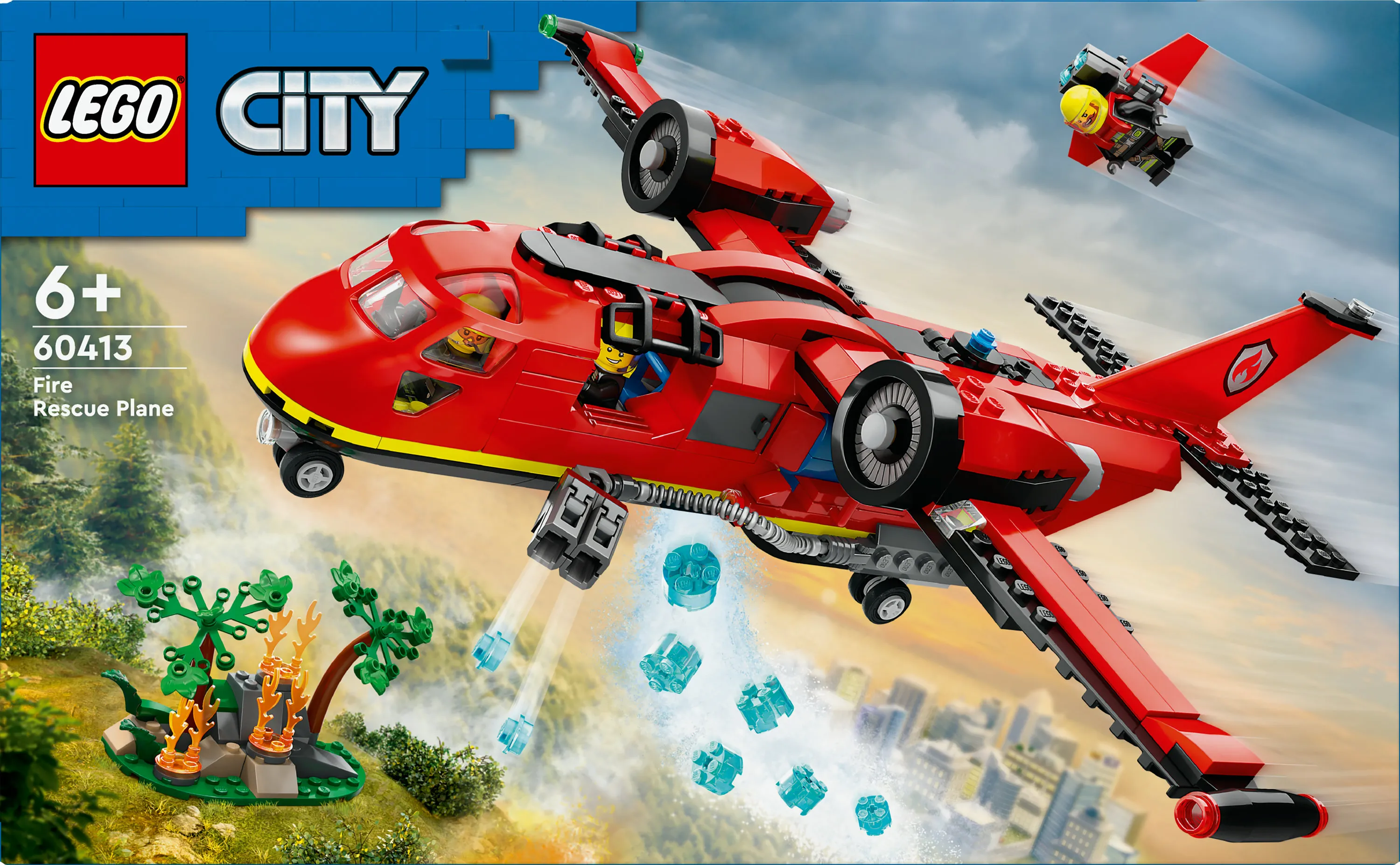 Lego City Fire Rescue Plane 60413