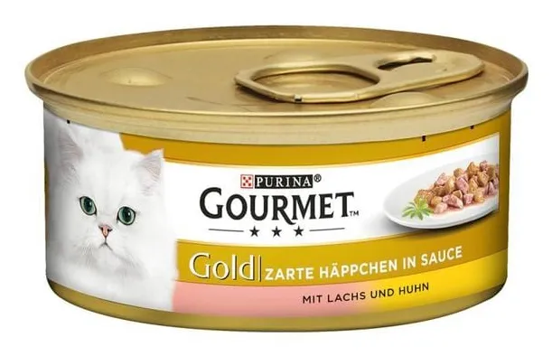 Purina Nestle Gourmet Gold Pieces in Sauce Mix of 4 Flavors, V&aring;tfoder f&ouml;r katt, Senior, 96 x 85 g