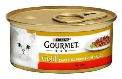 Purina Nestle Gourmet Gold Pieces in Sauce Mix of 4 Flavors, V&aring;tfoder f&ouml;r katt, Senior, 96 x 85 g
