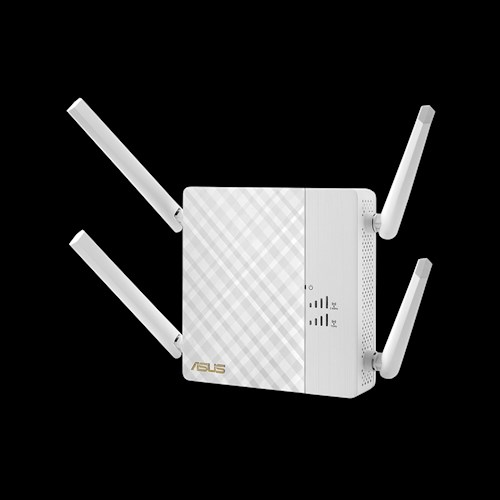 ASUS RP-AC87 AC2600 Gigabit Range Extender Access Point Media Bridge signal strength indicator Extender app for easy setup