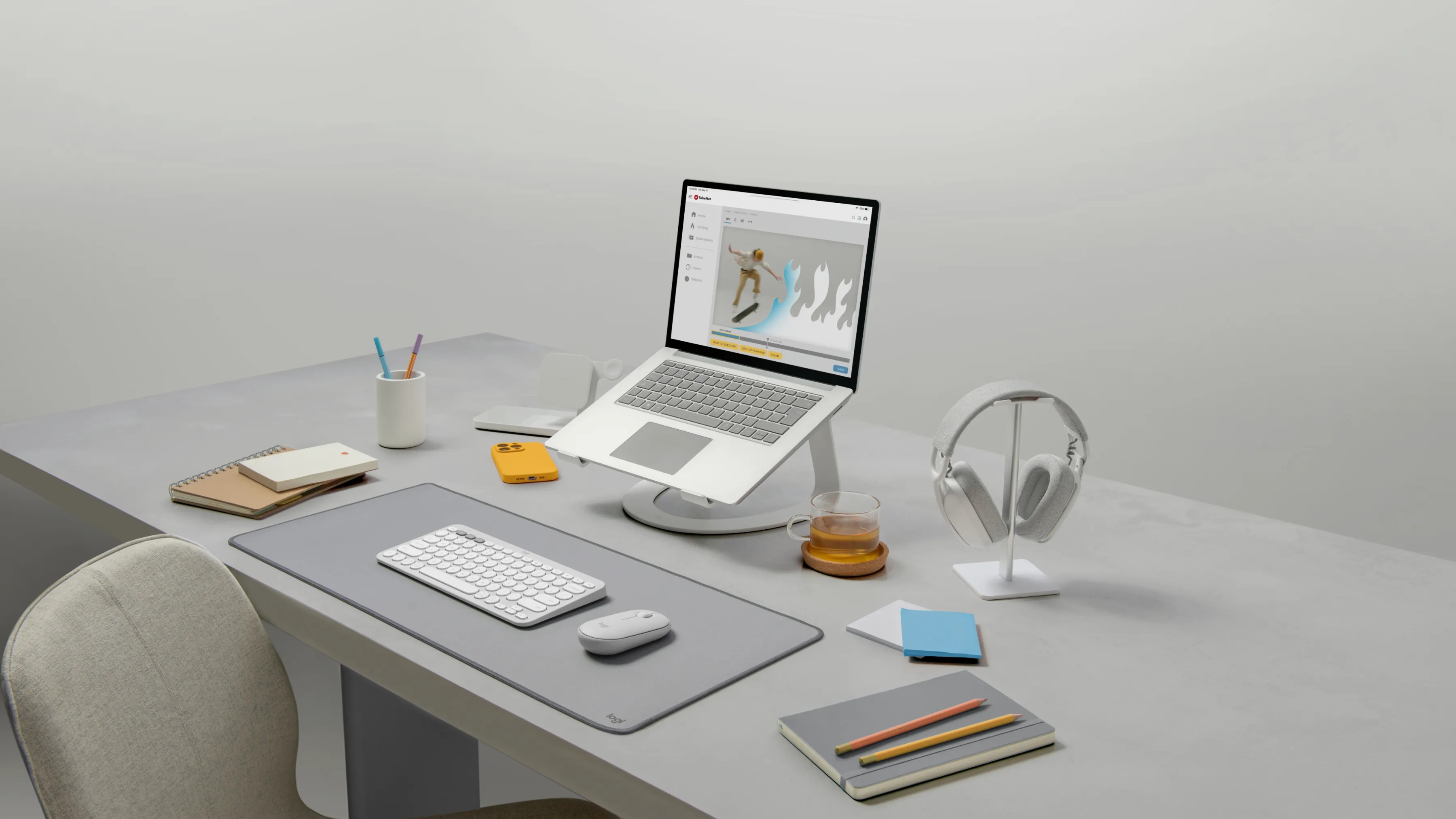 Logitech Pebble Mouse 2 M350s tr&aring;dl&ouml;s mus, vit