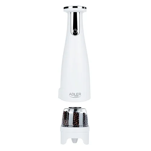 Adler AD 4449W Electric Salt and Pepper Grinder Set - Matte White