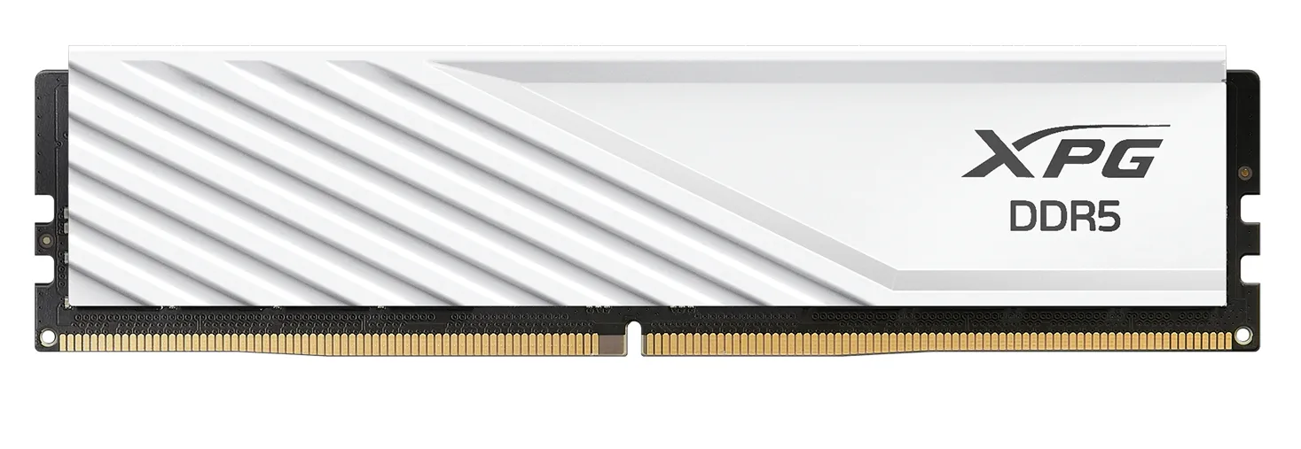 ADATA DDR5 - 32GB - 6400 - CL - 32 (2x 16 GB) dual kit, RAM (white, AX5U6400C3216G-DTLABRWH, XPG Lancer Blade RGB, INTEL XMP, AMD EXPO)