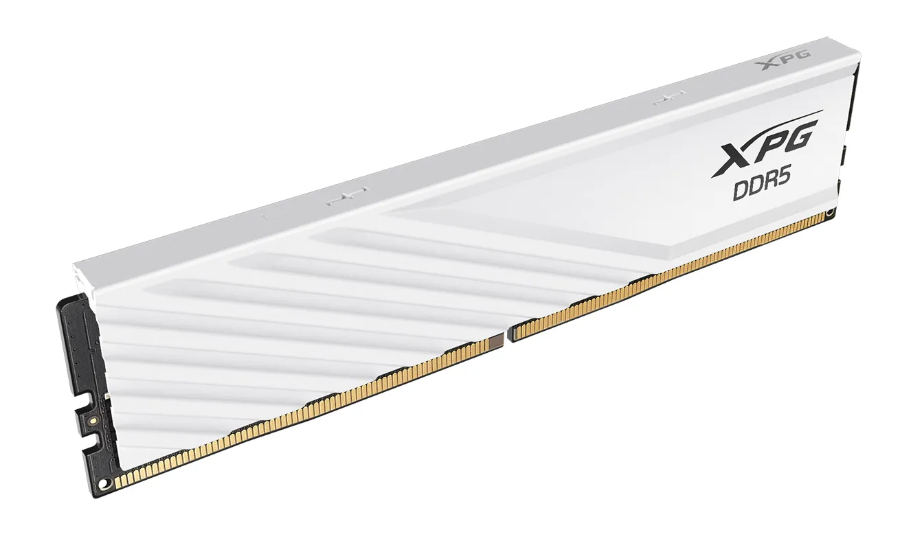 ADATA DDR5 - 32GB - 6400 - CL - 32 (2x 16 GB) dual kit, RAM (white, AX5U6400C3216G-DTLABRWH, XPG Lancer Blade RGB, INTEL XMP, AMD EXPO)