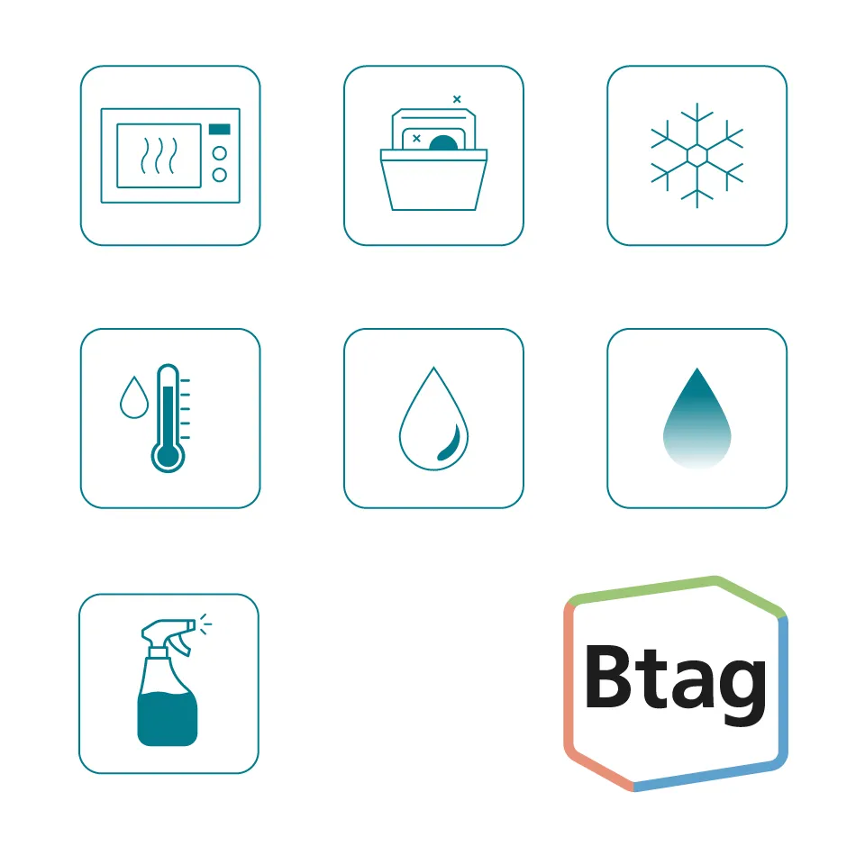 BTAG-131 12mm Black on clear tape