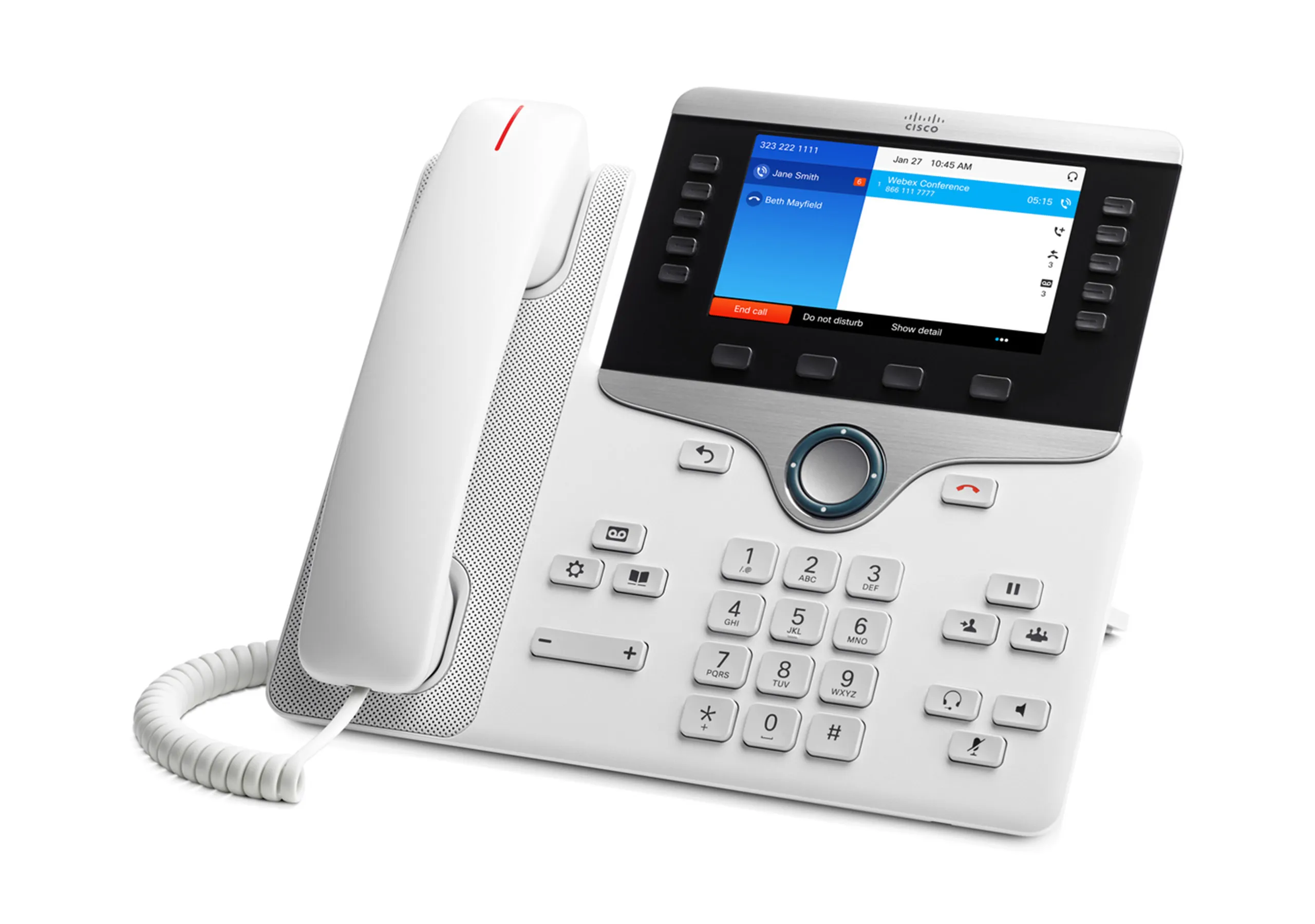 Cisco IP Phone 8841 - VoIP -puhelin - SIP, RTCP, RTP, SRTP, SDP - 5 linjaa