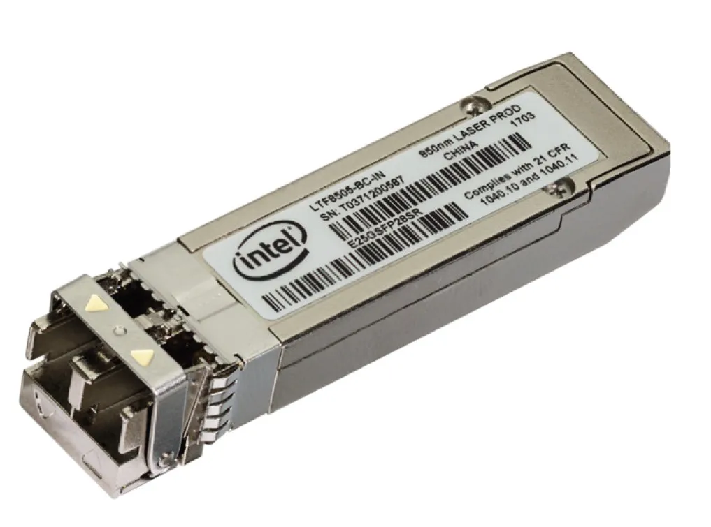 Intel Ethernet SFP28 Optics - SFP28-lähetin/vastaanotinmouuli - 10 GigE, 25 Gigabit LAN - 10GBase-SR, 25GBase-SR - monimuoto LC - jopa 100 m - 850 nm