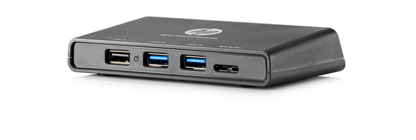 HP 3001pr USB 3.0 Port Replicator - Telakointiasema - (USB) - GigE - EU malleihin ProBook 11 G2, 440 G4, 640 G3, 64X G2, 65X G2, Spectre Pro x360 G2, Spectre x3