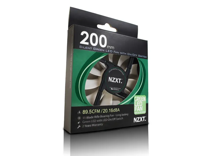 NZXT FS-200 LED Fan - Green