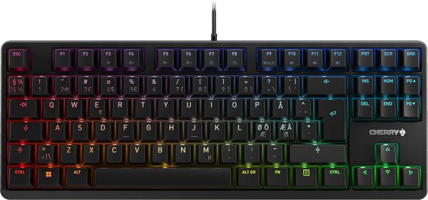 CHERRY G80-3833LWBPN-2 Mechanical Gaming Keyboard, MX Silent Red, Black