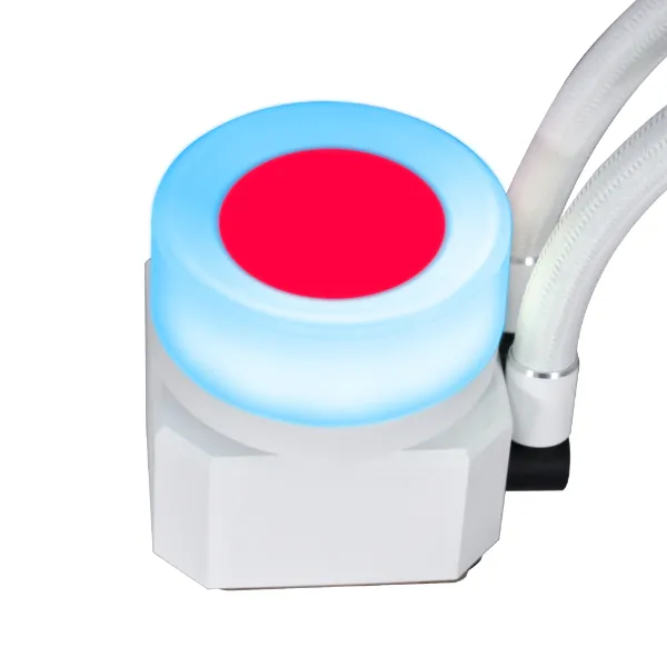 Lian Li Galahad II Trinity Performance 360 White -  3 interchangeable looks, RPM switch controller, double wave radiator fits, 4200 RPM pump motor