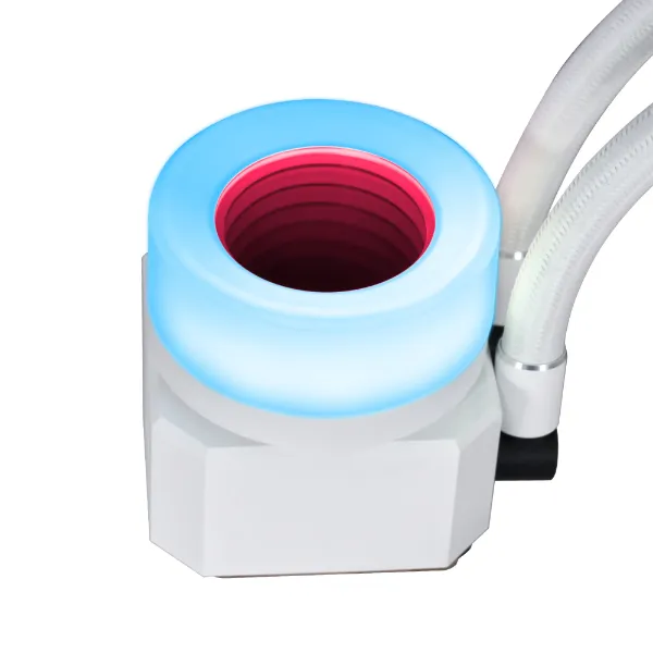 Lian Li Galahad II Trinity Performance 360 White -  3 interchangeable looks, RPM switch controller, double wave radiator fits, 4200 RPM pump motor