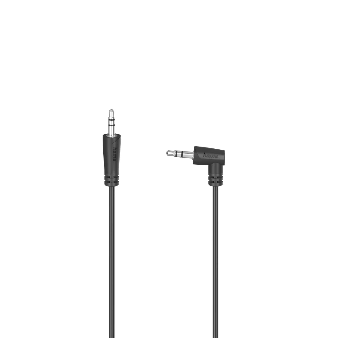 Hama 3.5 mm right angle audio cable, 1.5 m, Black