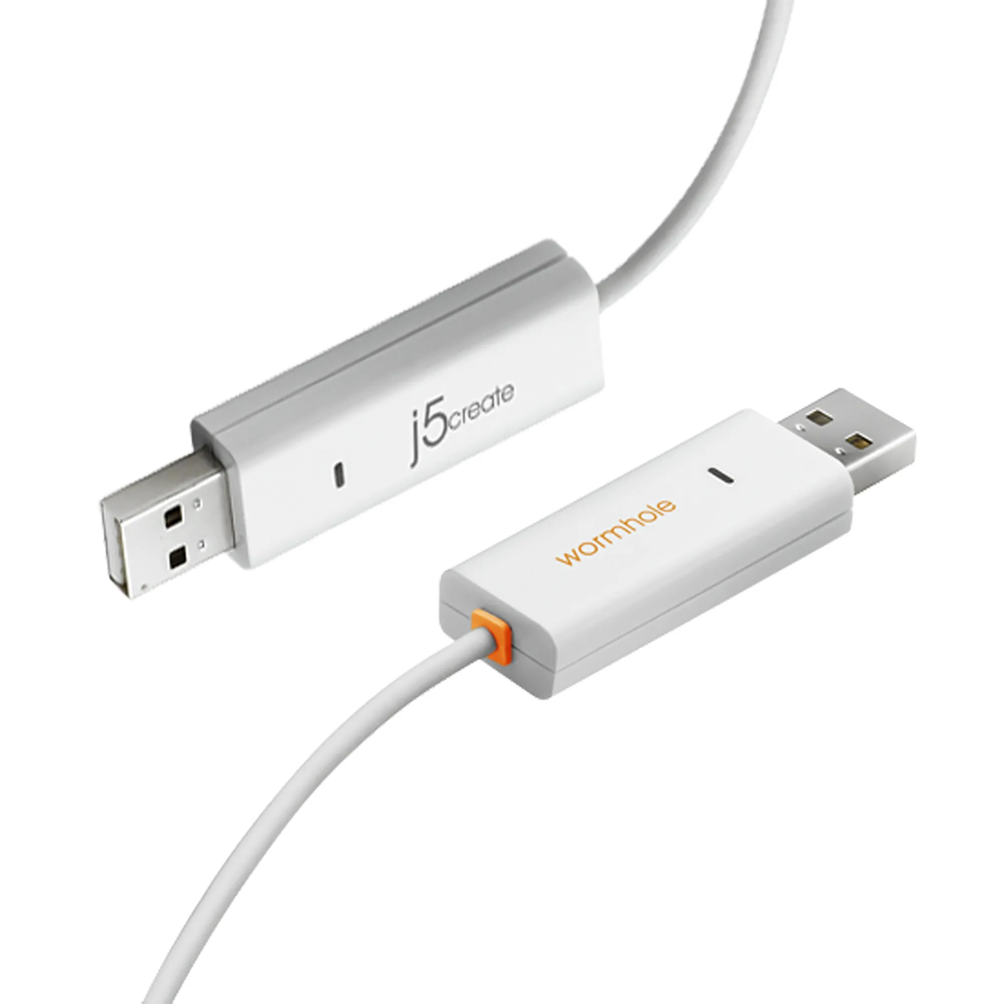 J5 Create  Wormhole USB-A - USB A - cable, 1.8m, White