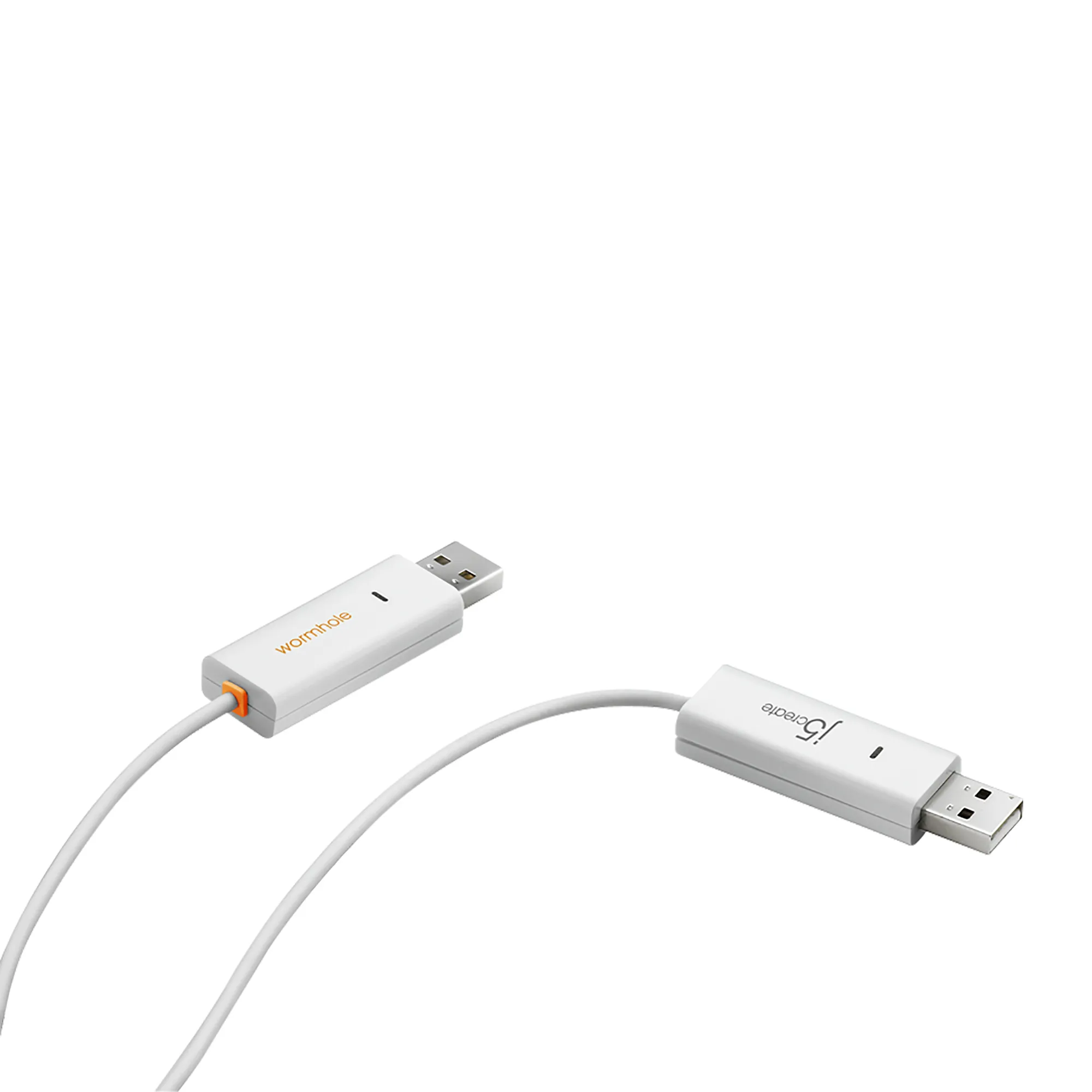 J5 Create  Wormhole USB-A - USB A - cable, 1.8m, White