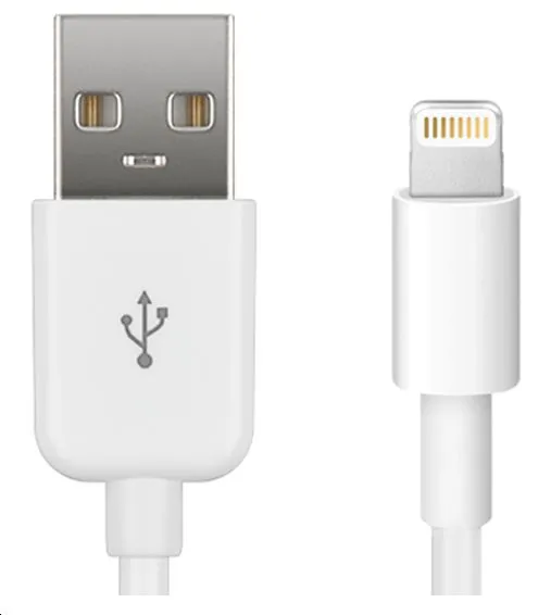 MicroConnect USB-A to Lightning cable, 2 m, White