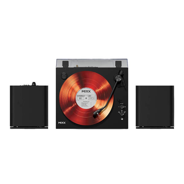 MIXX Vinylskivspelare System 5 Stereo Inkl Högtalare Svart