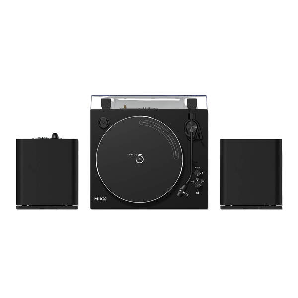 MIXX Vinyl Record Player Incl Speakers System 5 Stereo Black