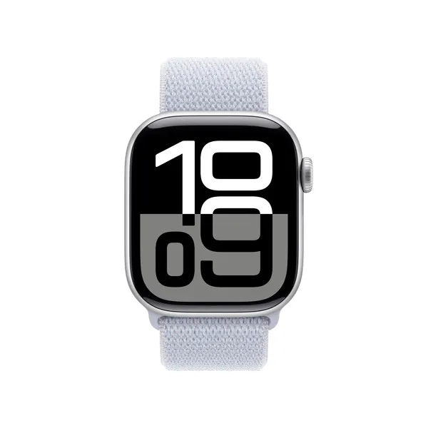 APPLE Watch Series 10 GPS 42mm Silver Aluminium Case with Blue Cloud Sport Loop