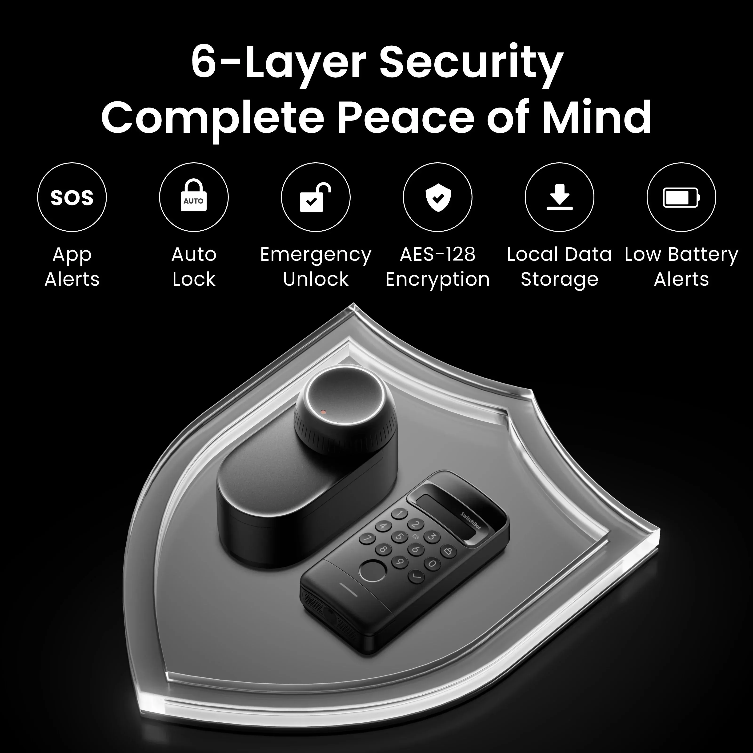 SwitchBot Lock Ultra Bundle incl Hub Mini Matter and Keypad Vision