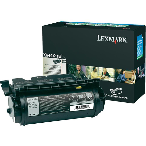 Lexmark X644X31E Extra High Yield lasertoner, svart