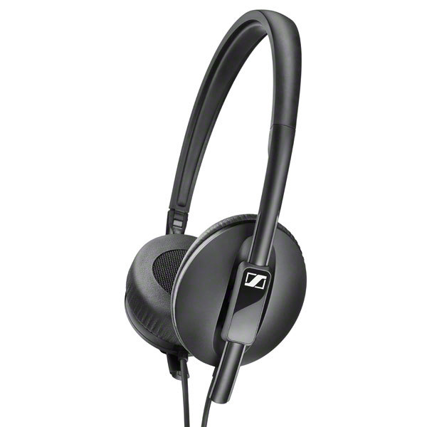 Sennheiser HD 2.10 H&ouml;rlurar, on-ear, vikbara, kompakt, svart