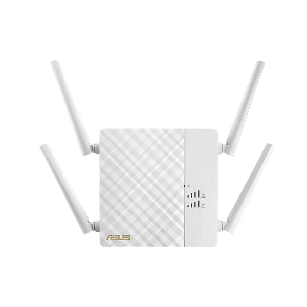 ASUS RP-AC87 AC2600 Gigabit Range Extender Access Point Media Bridge signal strength indicator Extender app for easy setup