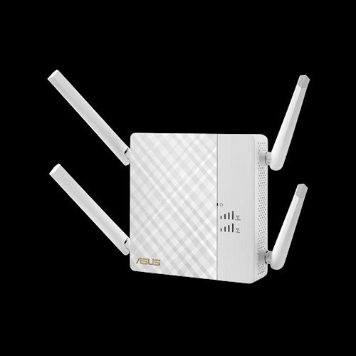 ASUS RP-AC87 AC2600 Gigabit Range Extender Access Point Media Bridge signal strength indicator Extender app for easy setup
