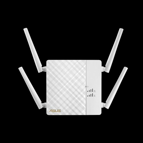 ASUS RP-AC87 AC2600 Gigabit Range Extender Access Point Media Bridge signal strength indicator Extender app for easy setup