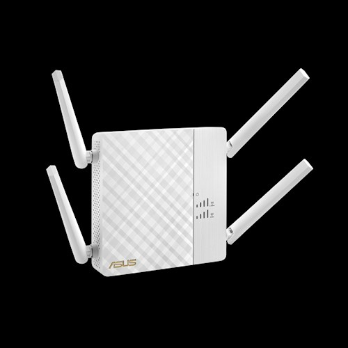 ASUS RP-AC87 AC2600 Gigabit Range Extender Access Point Media Bridge signal strength indicator Extender app for easy setup
