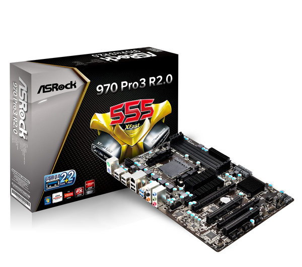 ASROCK AM3+ 970 DDR3  USB3 SATA6 GBE ATX