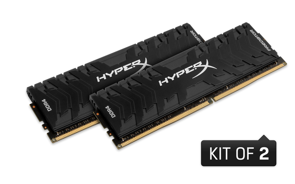 Kingston 16 GB (2 x 8 GB) HyperX Predator Black, DDR4 2400 MHz - minne