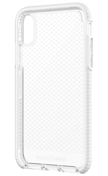 Tech21 Evo Check, iPhone X - fodral, Transparent/Vit