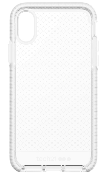 Tech21 Evo Check, iPhone X - fodral, Transparent/Vit
