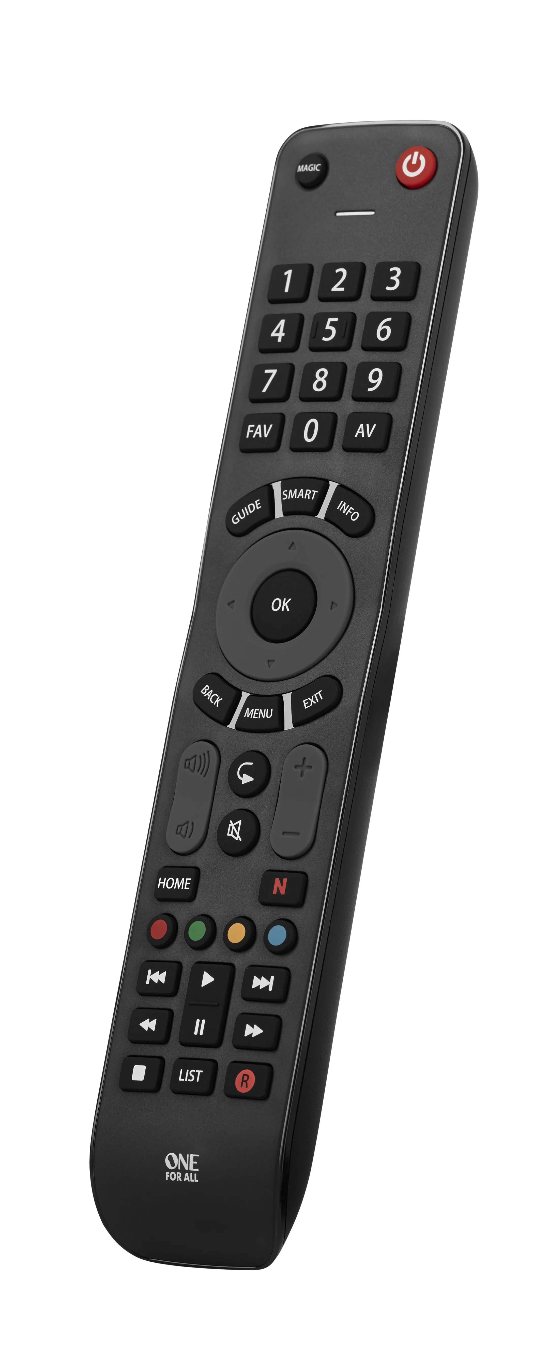 URC 7115 Evolve -yleiskaukos&auml;&auml;din televisiolle