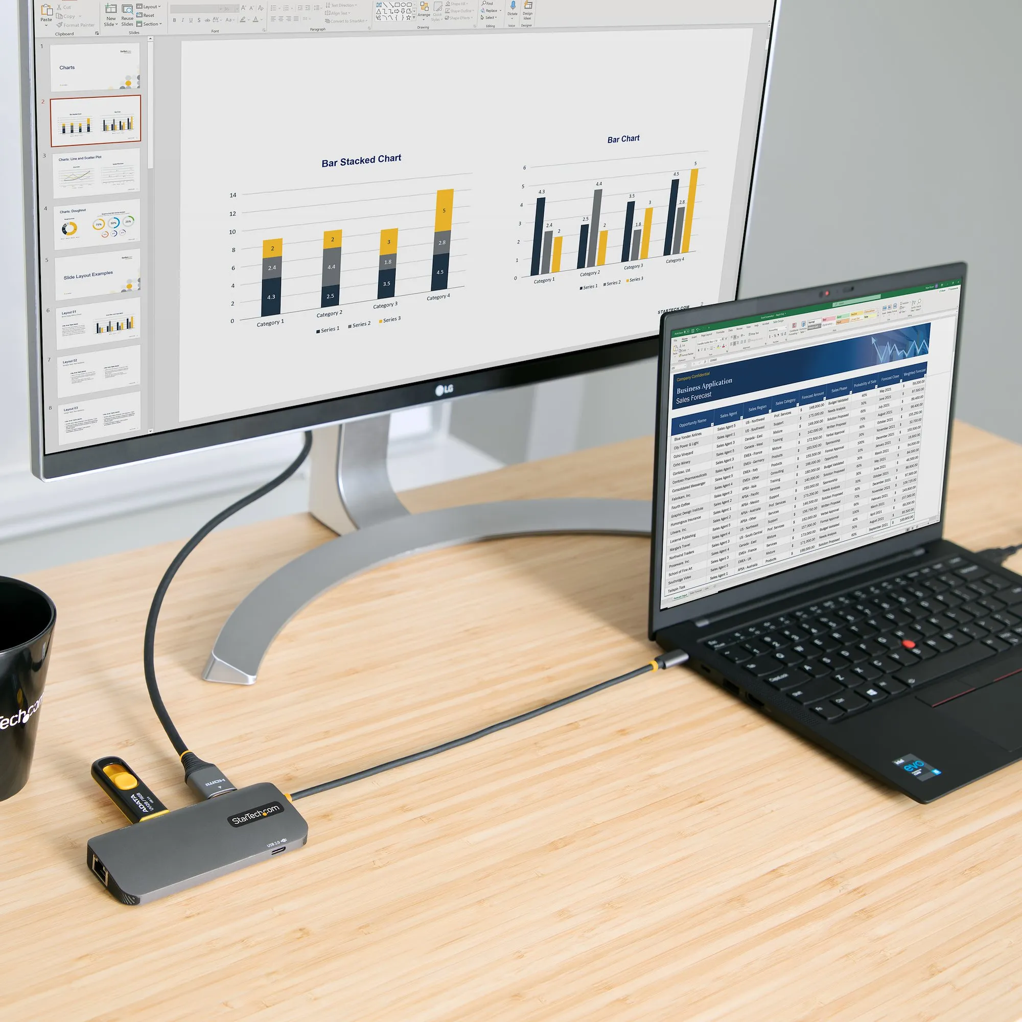 Startech Multiport USB-C - adapter