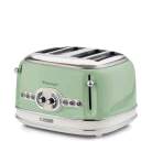 Ariete Vintage - toaster, 4 slices, green