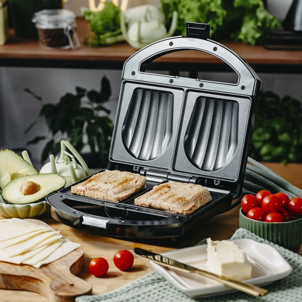 Adler AD 3069 Voileip&auml;grilli, 2 viipaletta, 750 W, Musta