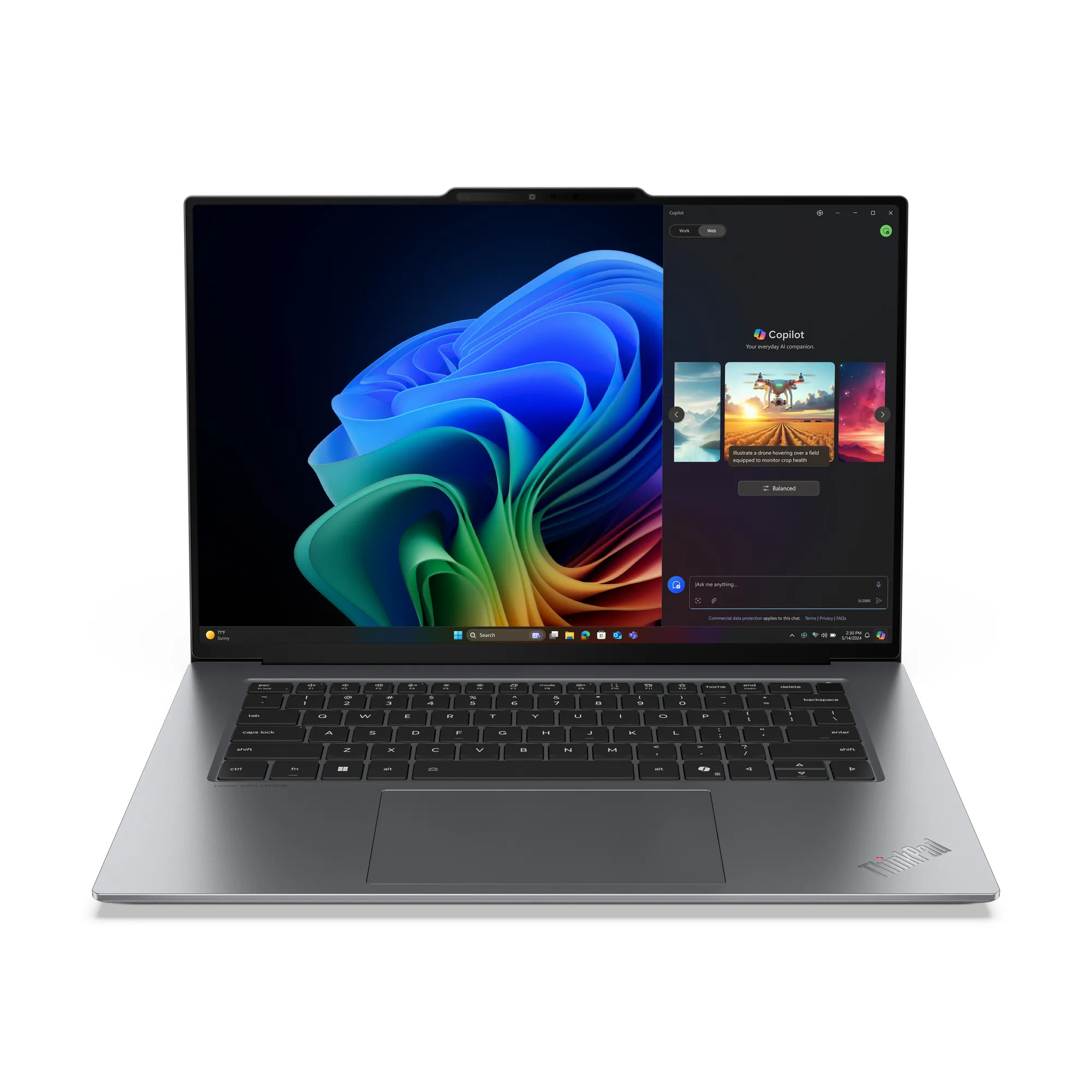 Lenovo ThinkPad X9-15 Gen 1 Aura Edition 15.3" Ultra 5 228V, 32 Gt, 512 Gt, Win 11 Pro -kannettava, harmaa