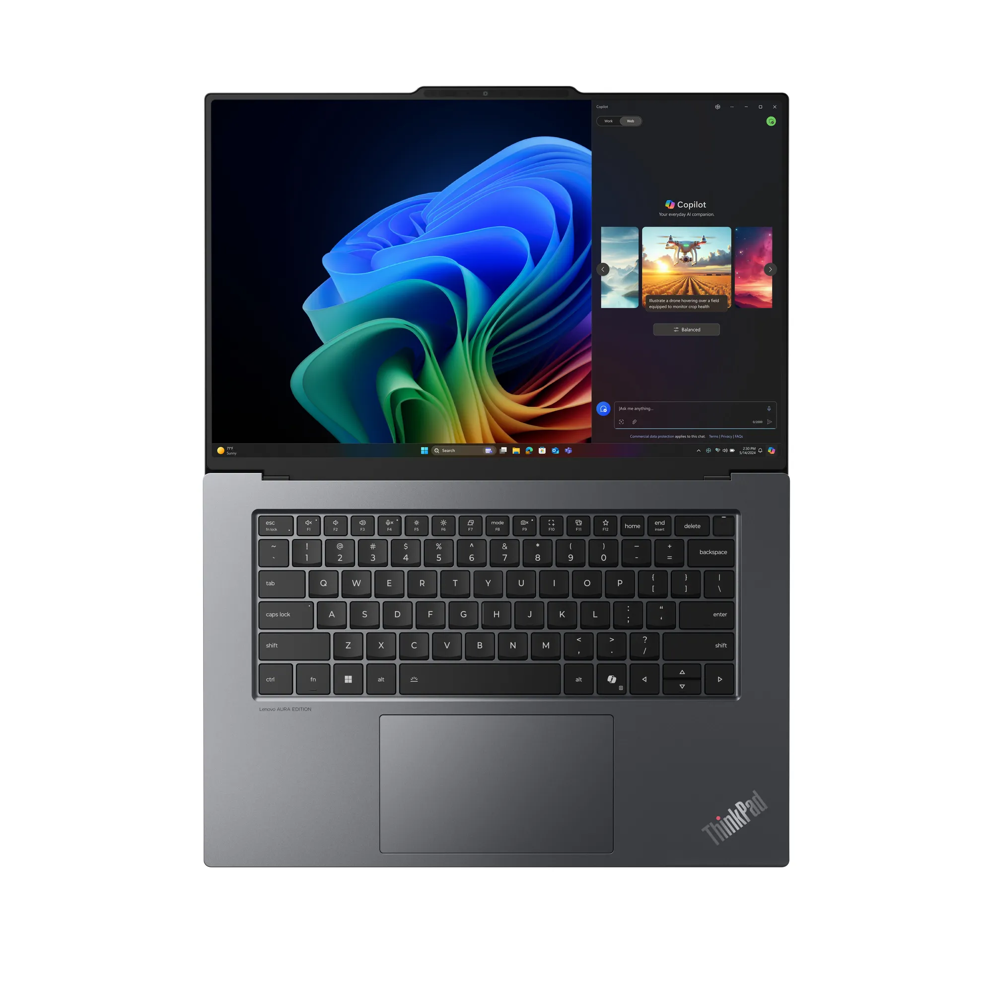 Lenovo ThinkPad X9-15 Gen 1 Aura Edition 15.3" Ultra 5 228V, 32 GB, 512 GB, Win 11 Pro - b&auml;rbar dator, gr&aring;