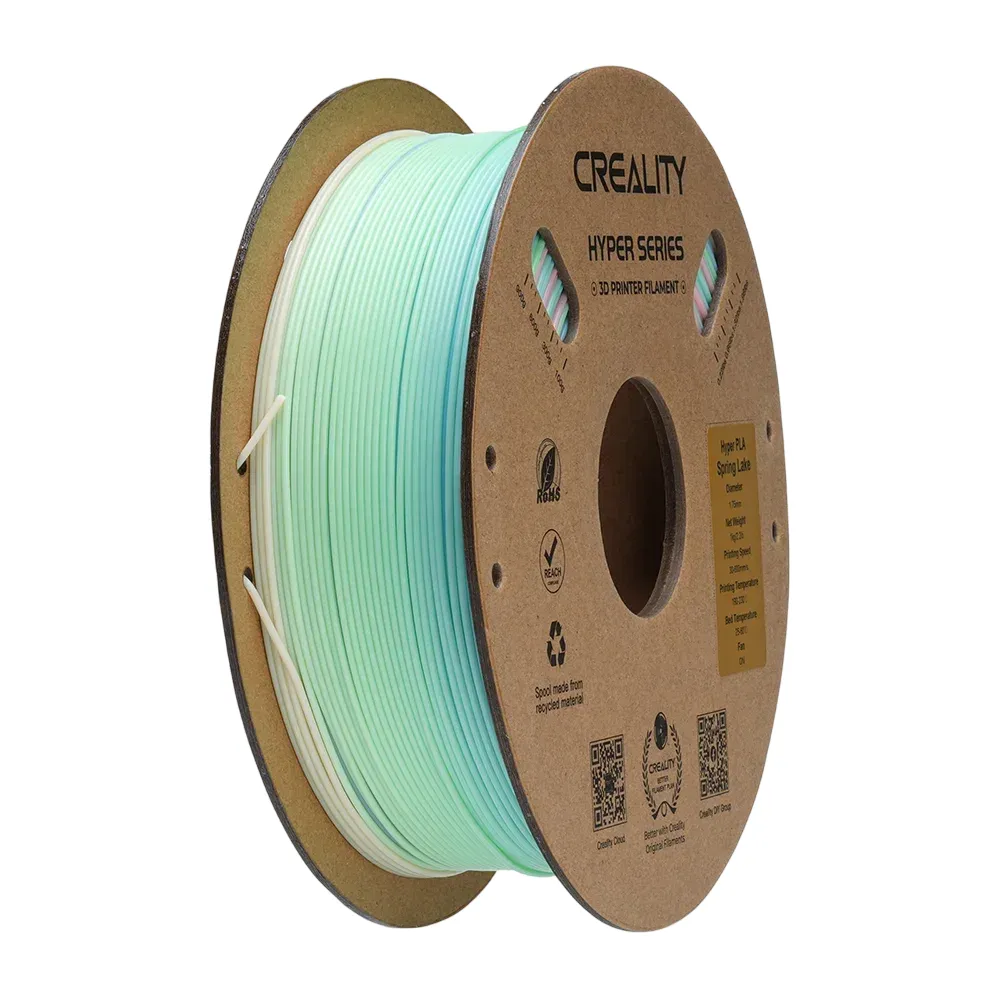 Creality Hyper Rainbow PLA, 1.75 mm, 1 kg 3D-skrivarfilament, Spring Lake