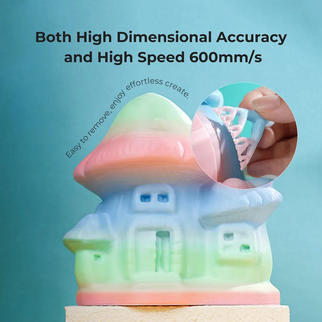 Creality Hyper PLA, regnb&aring;ge, 1.75 mm,  ồ1 kg 3D-skrivarfilament, Wild Blossom-Short