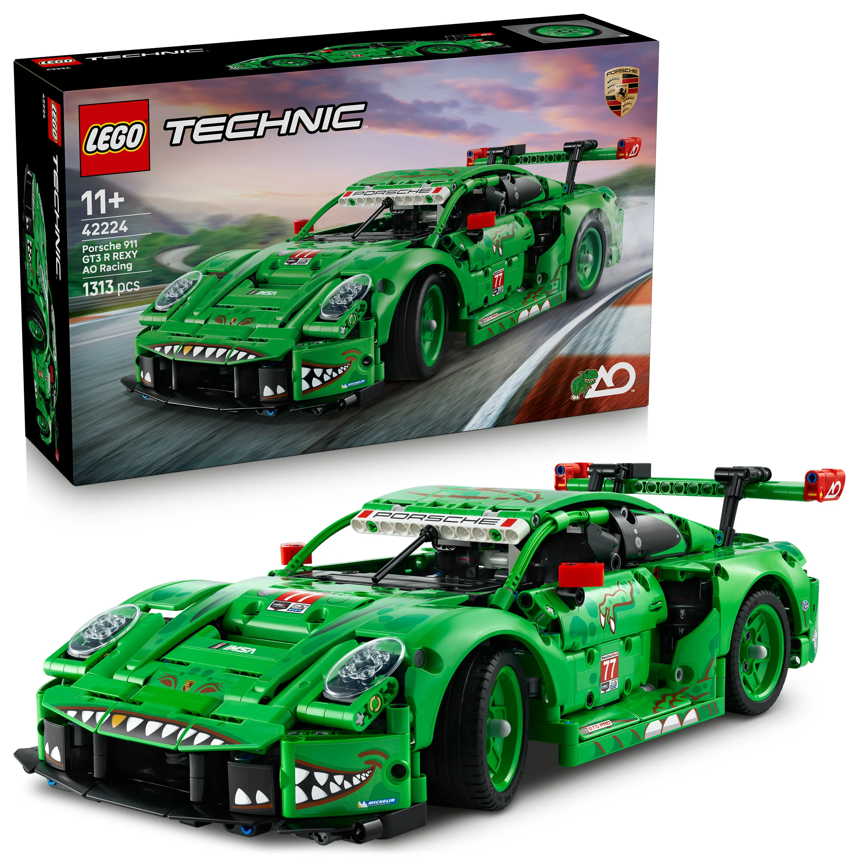 LEGO Technic Porsche 911 GT3 R REXY AO Racing 42224