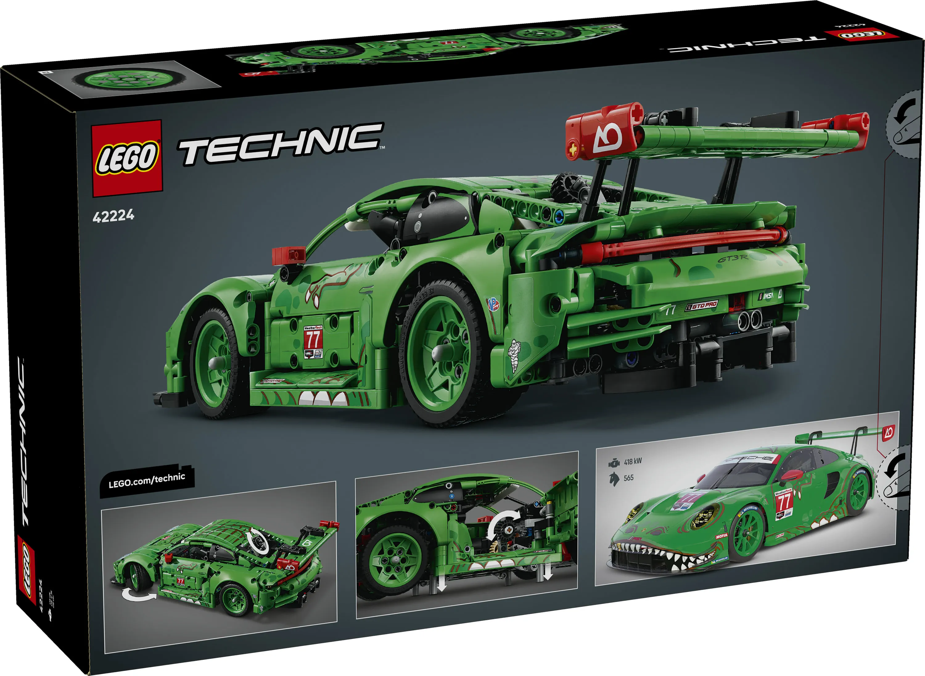 LEGO Technic Porsche 911 GT3 R REXY AO Racing 42224