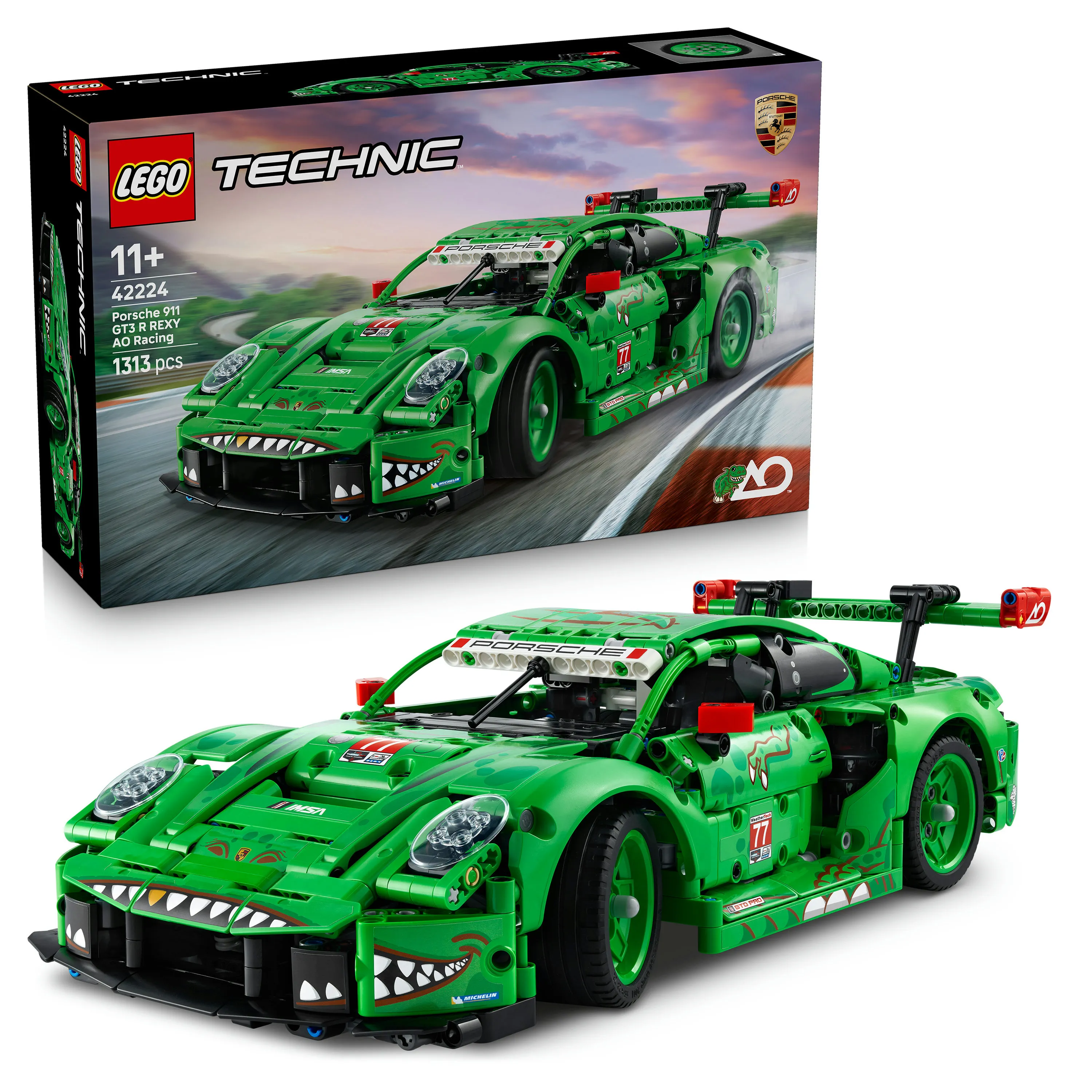 LEGO Technic Porsche 911 GT3 R REXY AO Racing 42224