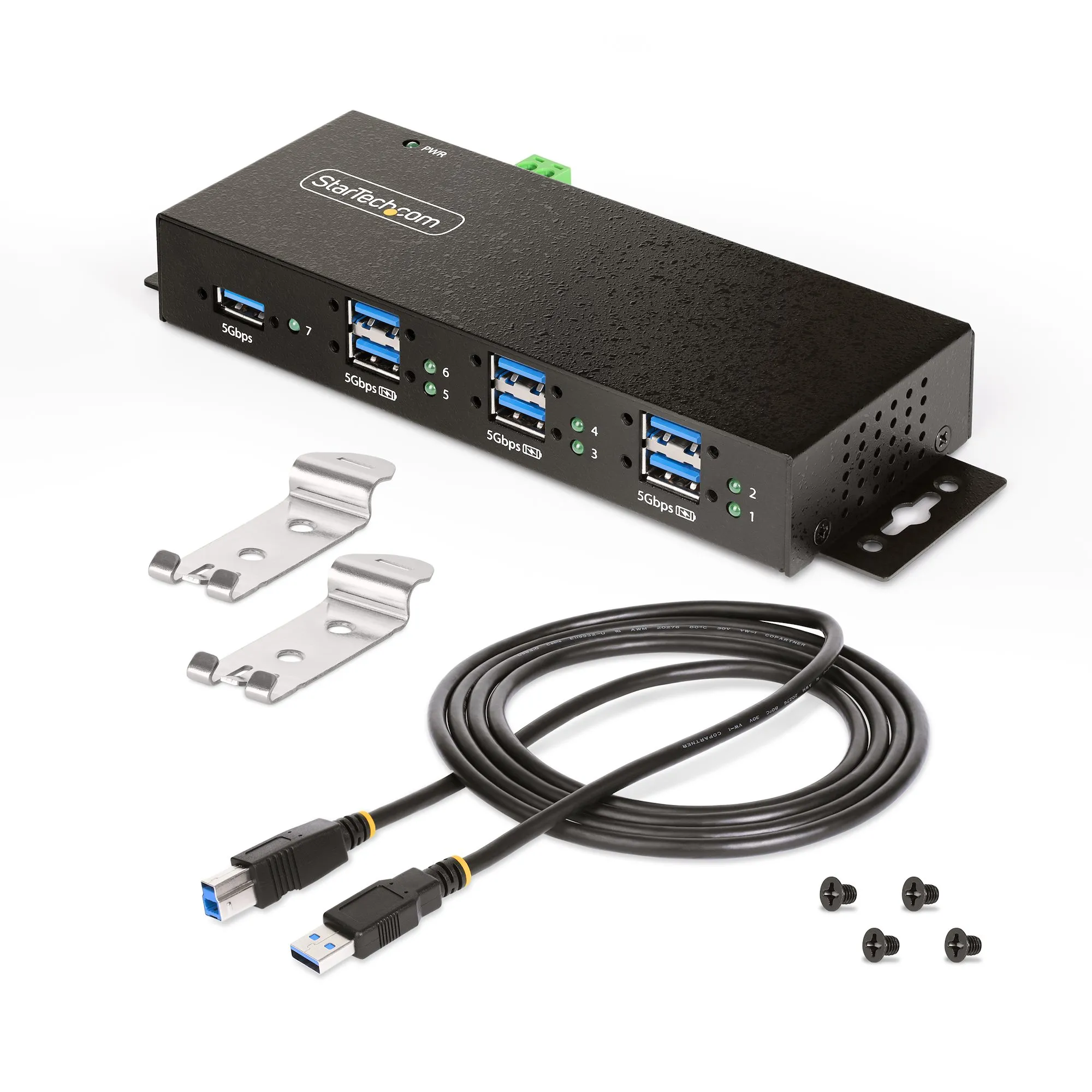 Startech 7-Port Managed Industrial 5Gbps - USB hub
