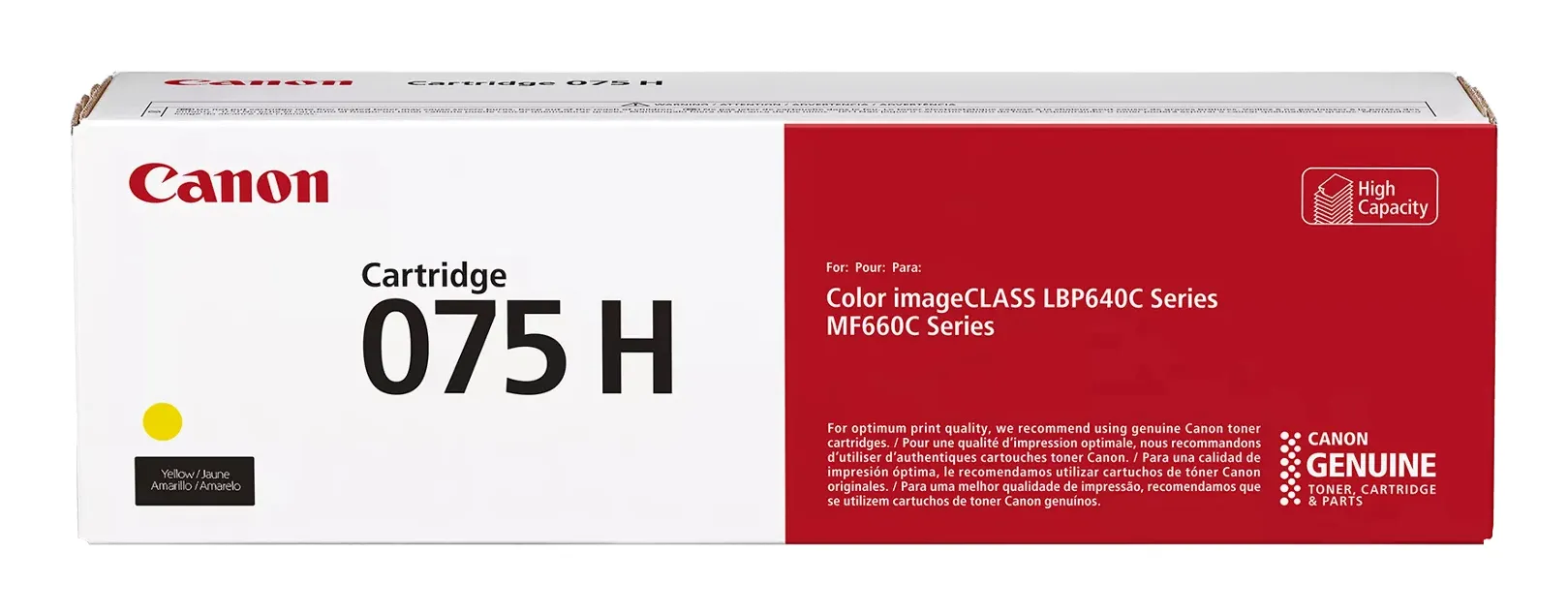 Canon Cartridge 075 XL toner cartridge, Yellow