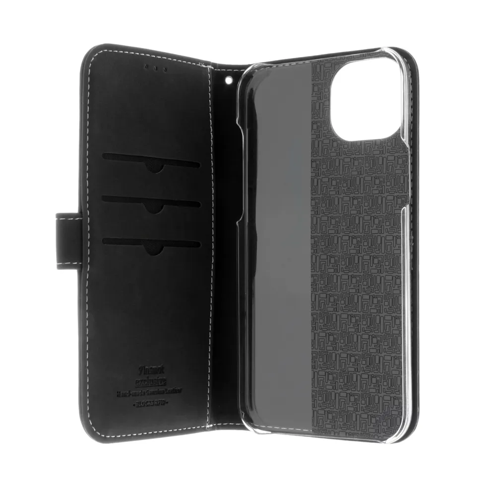 Insmat Flip Case, iPhone 15 Plus - Wallet Case, Black